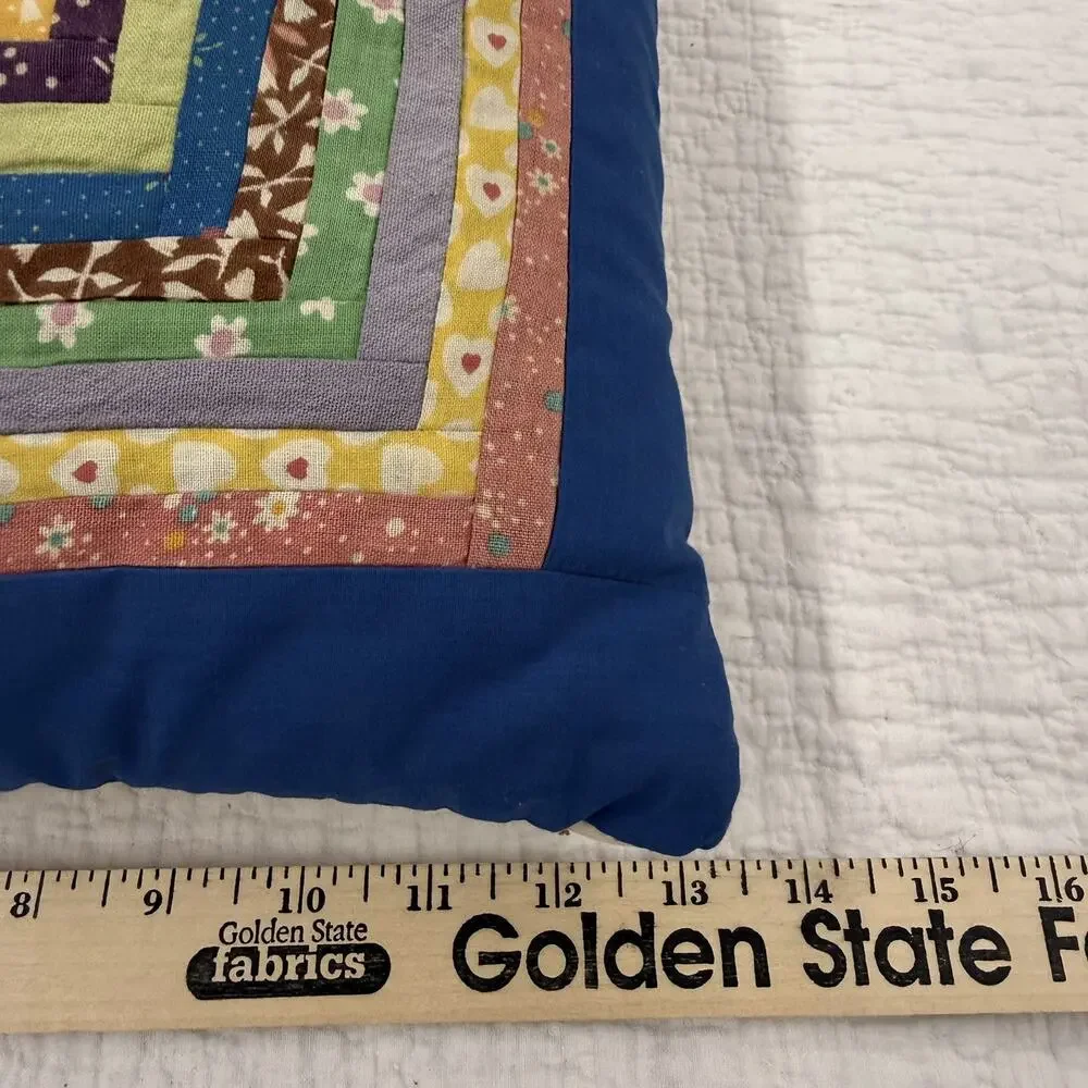 Vintage Hand Made Quilted 14 Inch Pillow